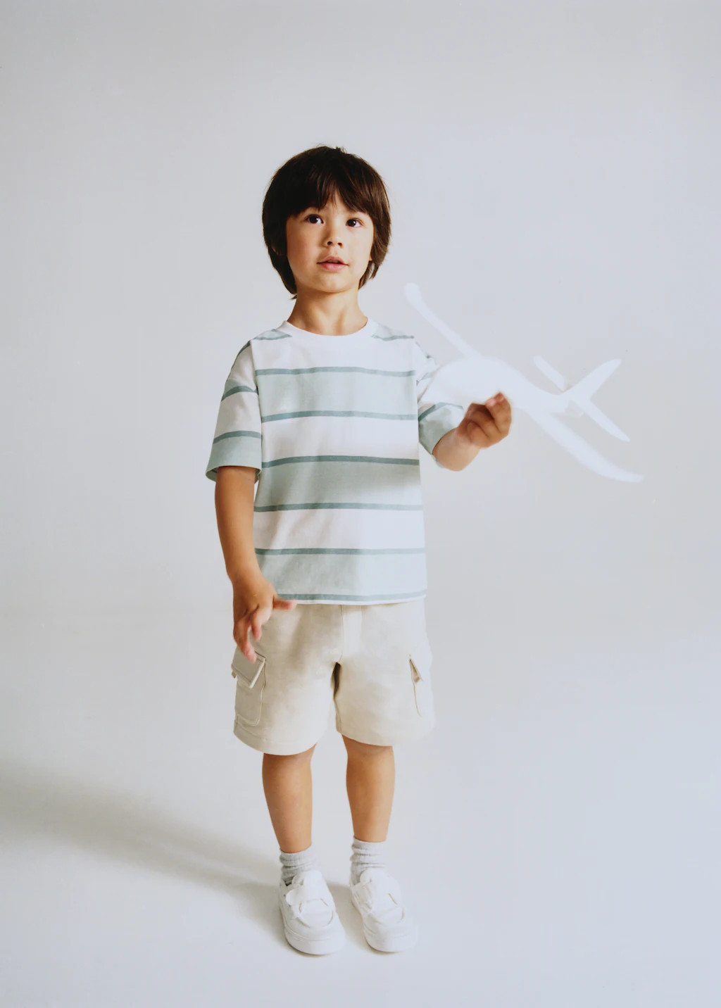 Monochrome striped T-shirt | MANGO (UK)