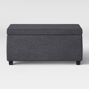 Double Storage Ottoman Dark Gray - Room Essentials™ | Target