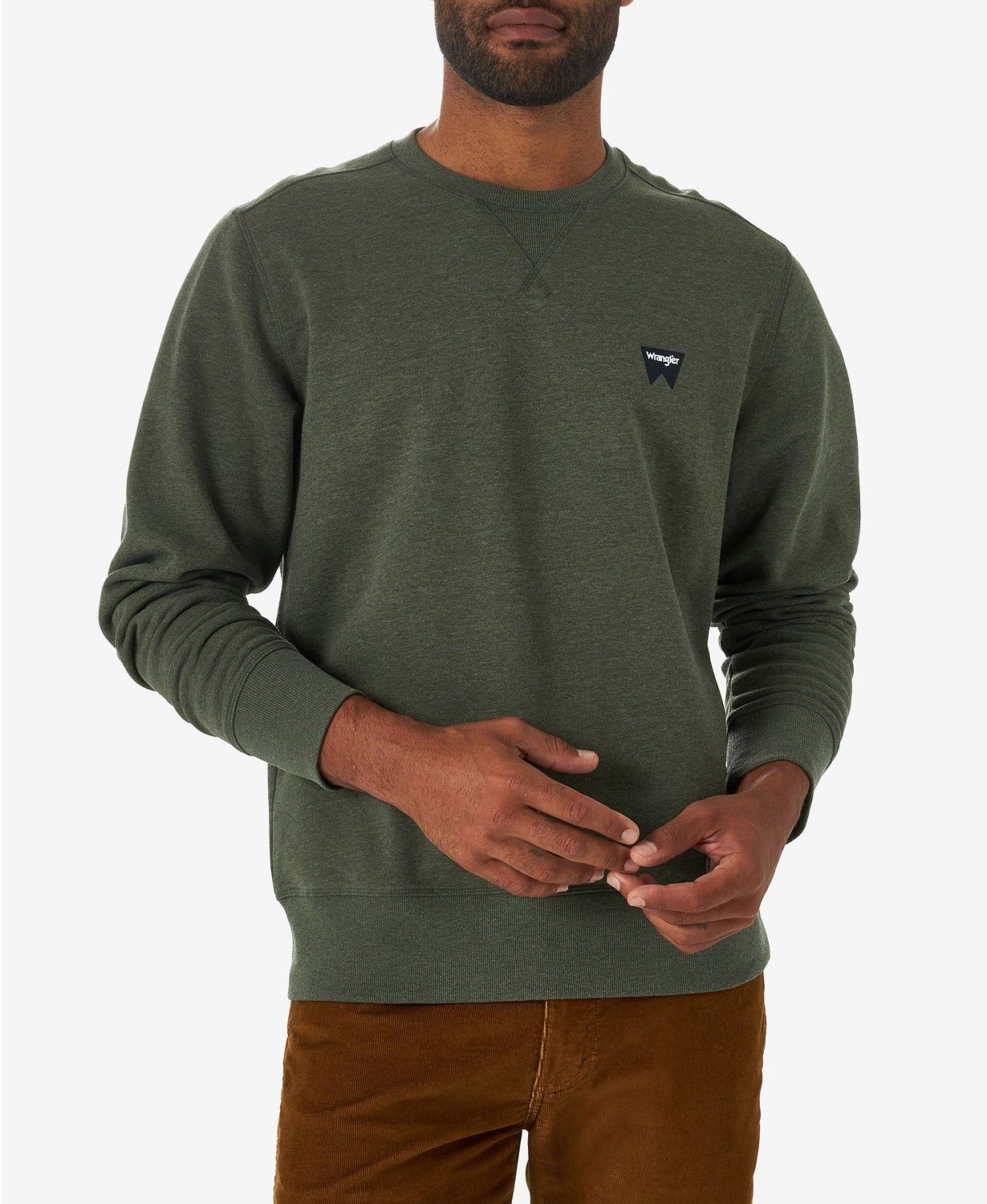 Wrangler Men's Sueded Logo Crewneck Sweatshirt & Reviews - Hoodies & Sweatshirts - Men - Macy's | Macys (US)