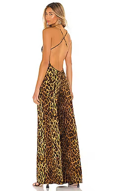 Norma Kamali Low Back Slip Jumpsuit in Pantera from Revolve.com | Revolve Clothing (Global)