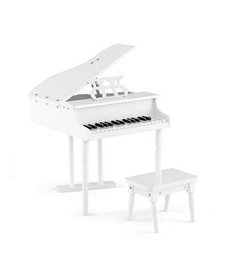 HONGGE 30-Key Kids Piano Keyboard Toy with Bench Piano Lid and Music Rack - Macy's | Macy's