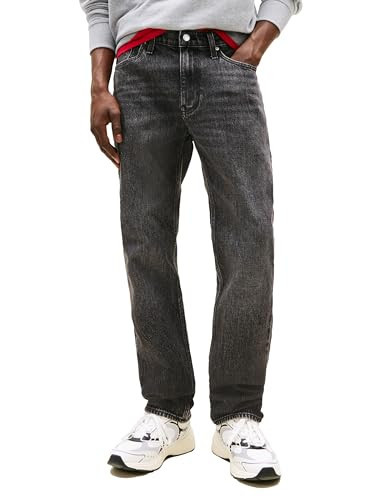 Tommy Jean's Men's Slim Straight Jeans, Denim Washed Black 32x30 | Amazon (US)