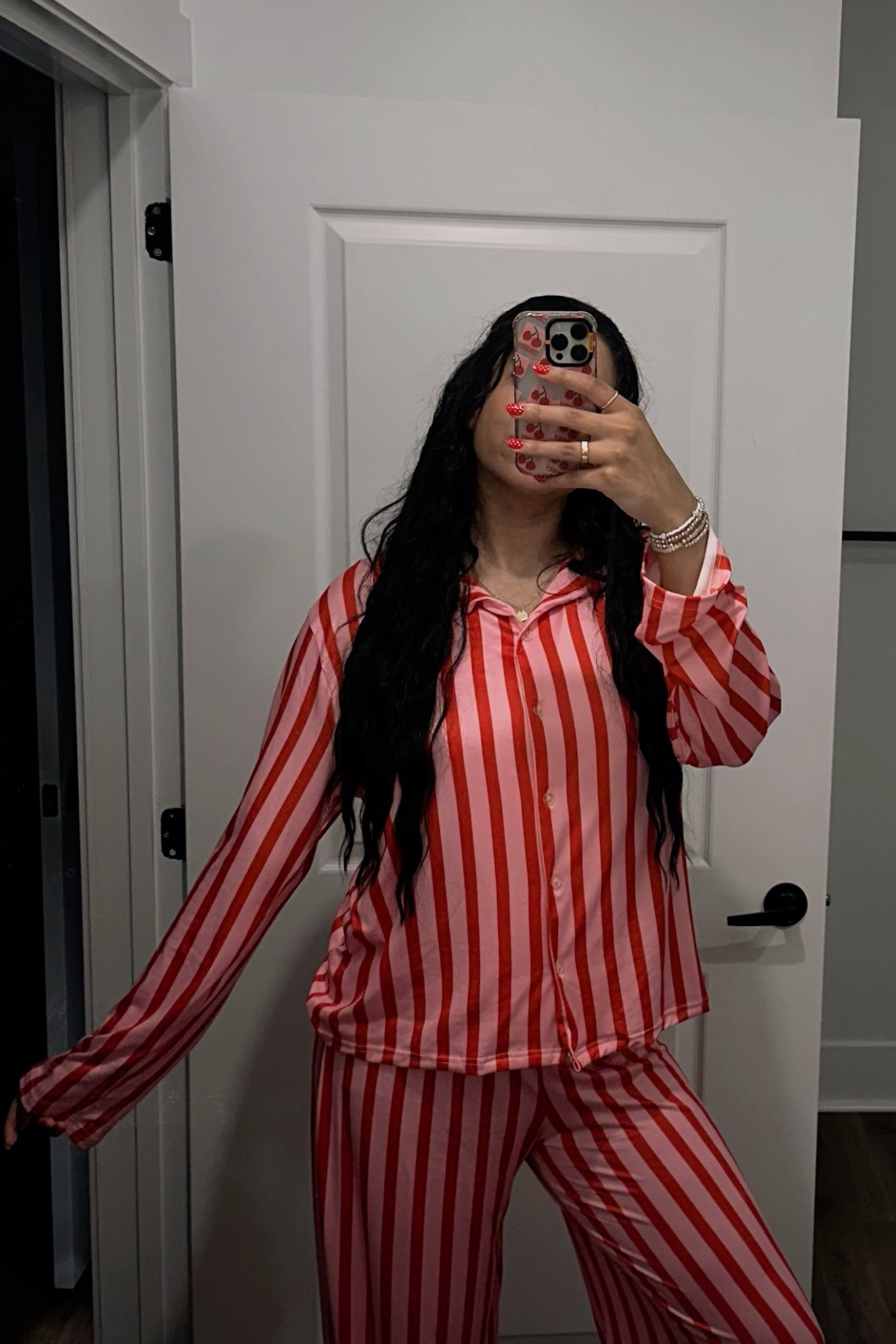 PINK & RED STRIPED PAJAMAS ( TALL ) 

I am 5’11 and these touch the floor! Perfect for tall girls. Comfy and breathable! 

#LTKTall #LTKootd #LTKHoliday