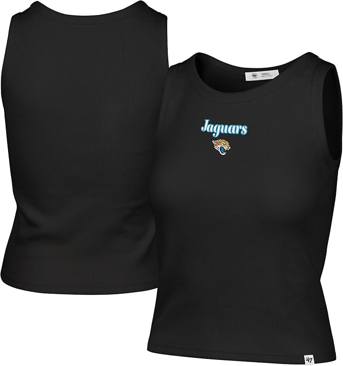 47 Women's NFL Cropped Straight Cut Ribbed Baby Tank Top | Amazon (US)