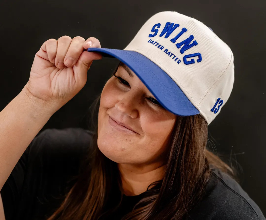 Puff Embroidered Trucker Hat - Swing Batter Batter - Custom Number | Personalized Hat | Gift for ... | Etsy (US)