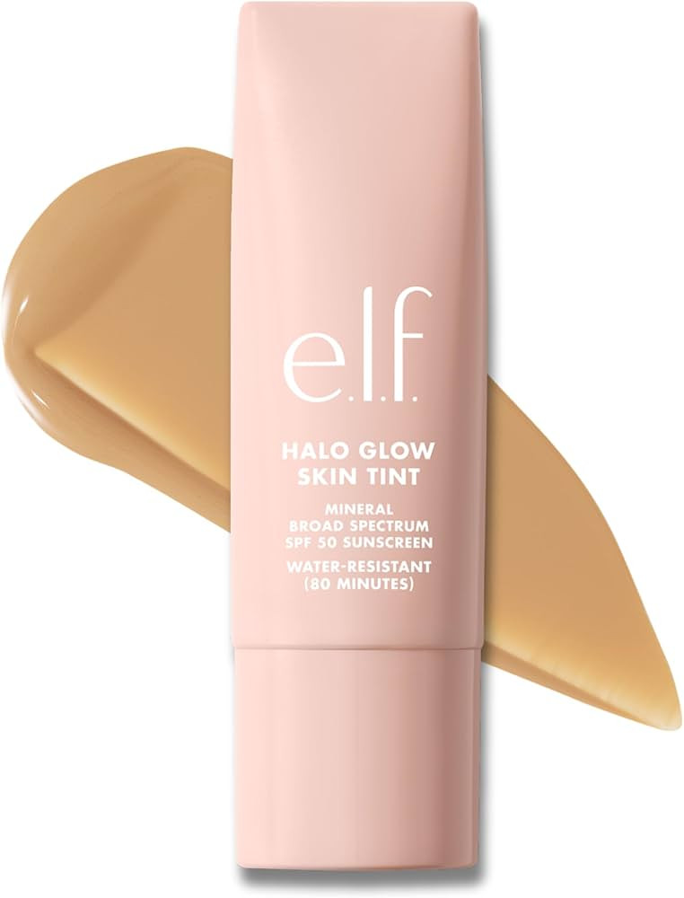 e.l.f. Halo Glow Skin Tint SPF 50, 7 Medium Warm | Amazon (US)