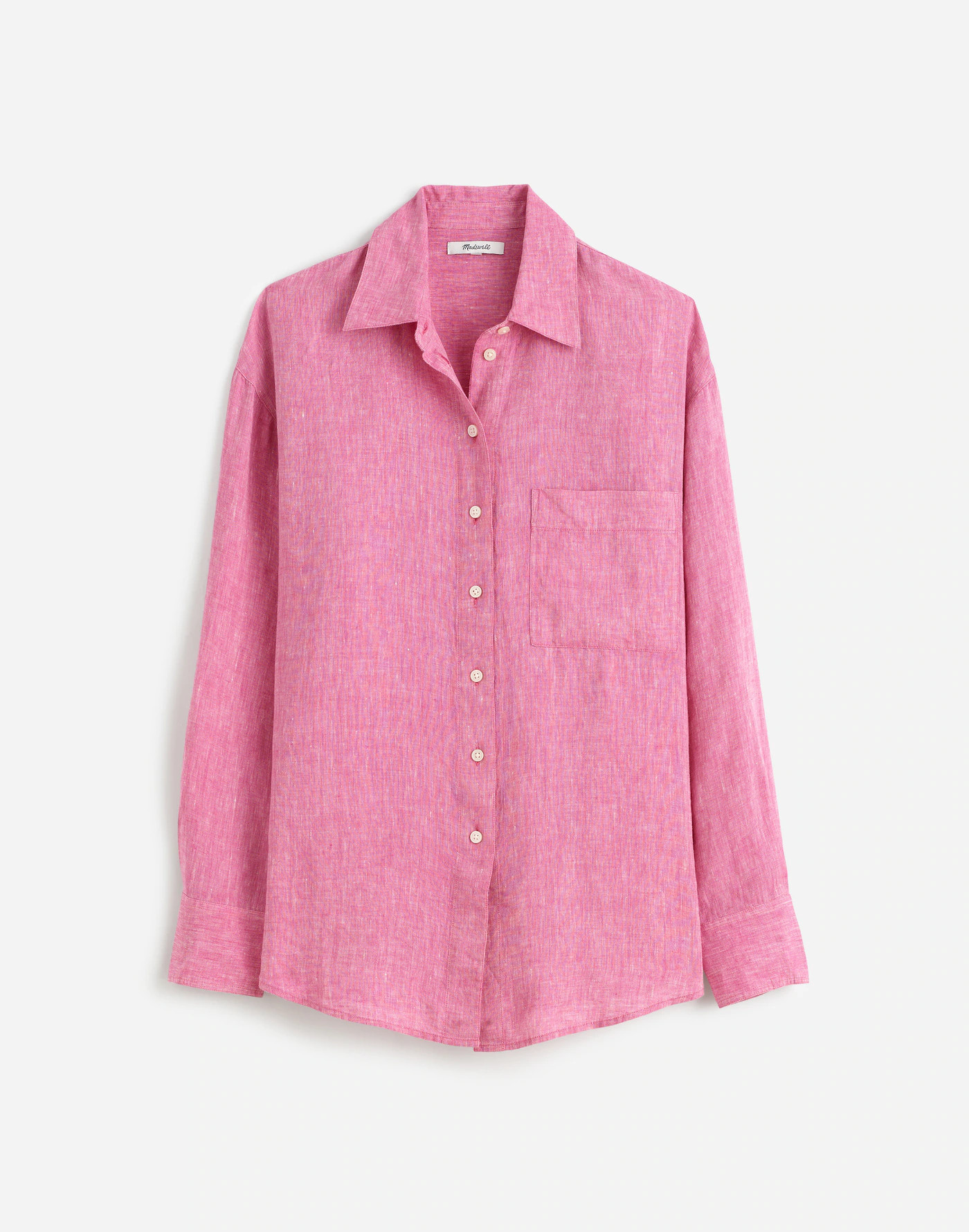 Linen Oversized Button-Up Shirt | Madewell