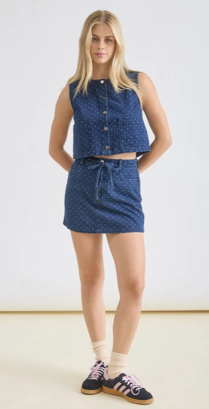 Polka Pop Denim Set | The Collection Texas