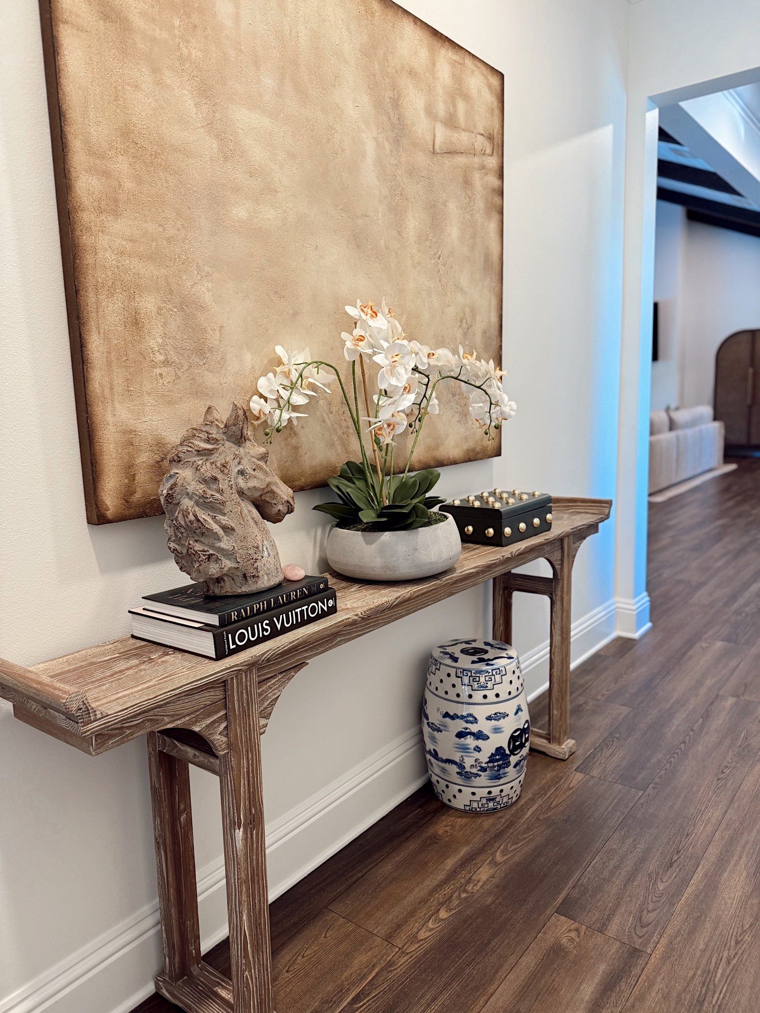 Console table on sale!  large art modern farmhouse Ralph Lauren home rustic ranch home decor traditional home decor 

#LTKSaleAlert #LTKHome #LTKFamily