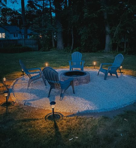 Outdoor Amazon solar powered lights, currently $27 for a 6-pack. Waterproof, have lasted us two years so far! 

Outdoor lights, backyard accessories, firepit

#LTKsalealert #LTKhome #LTKxPrimeDay
