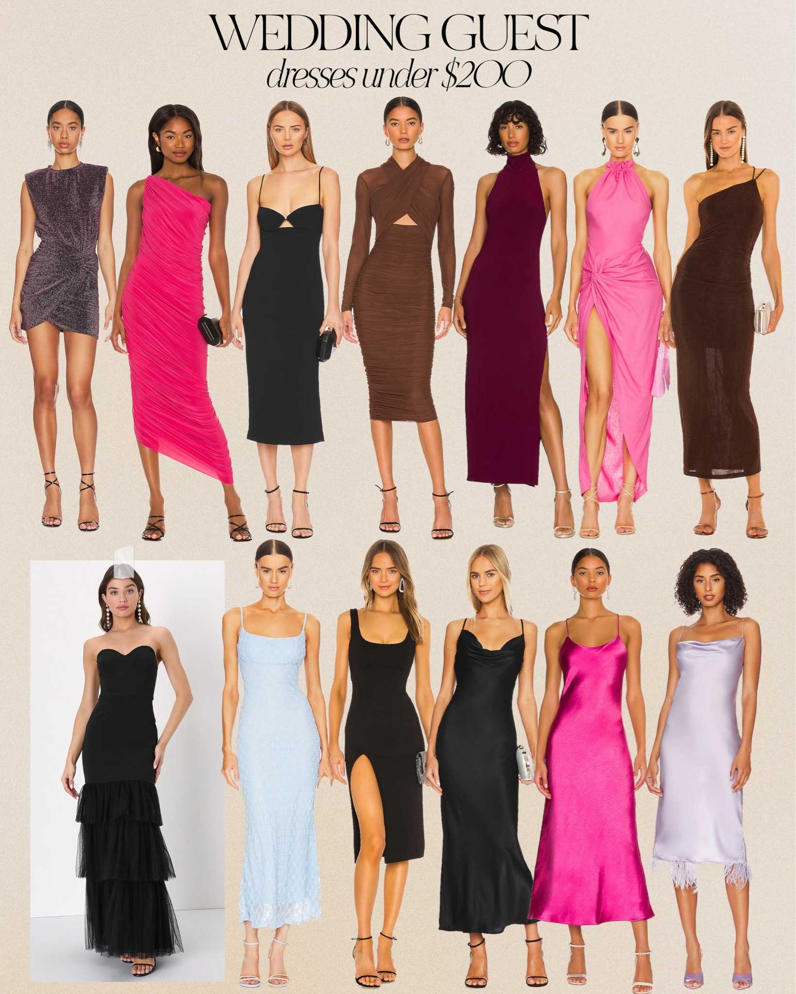 Wedding guest dresses under $200