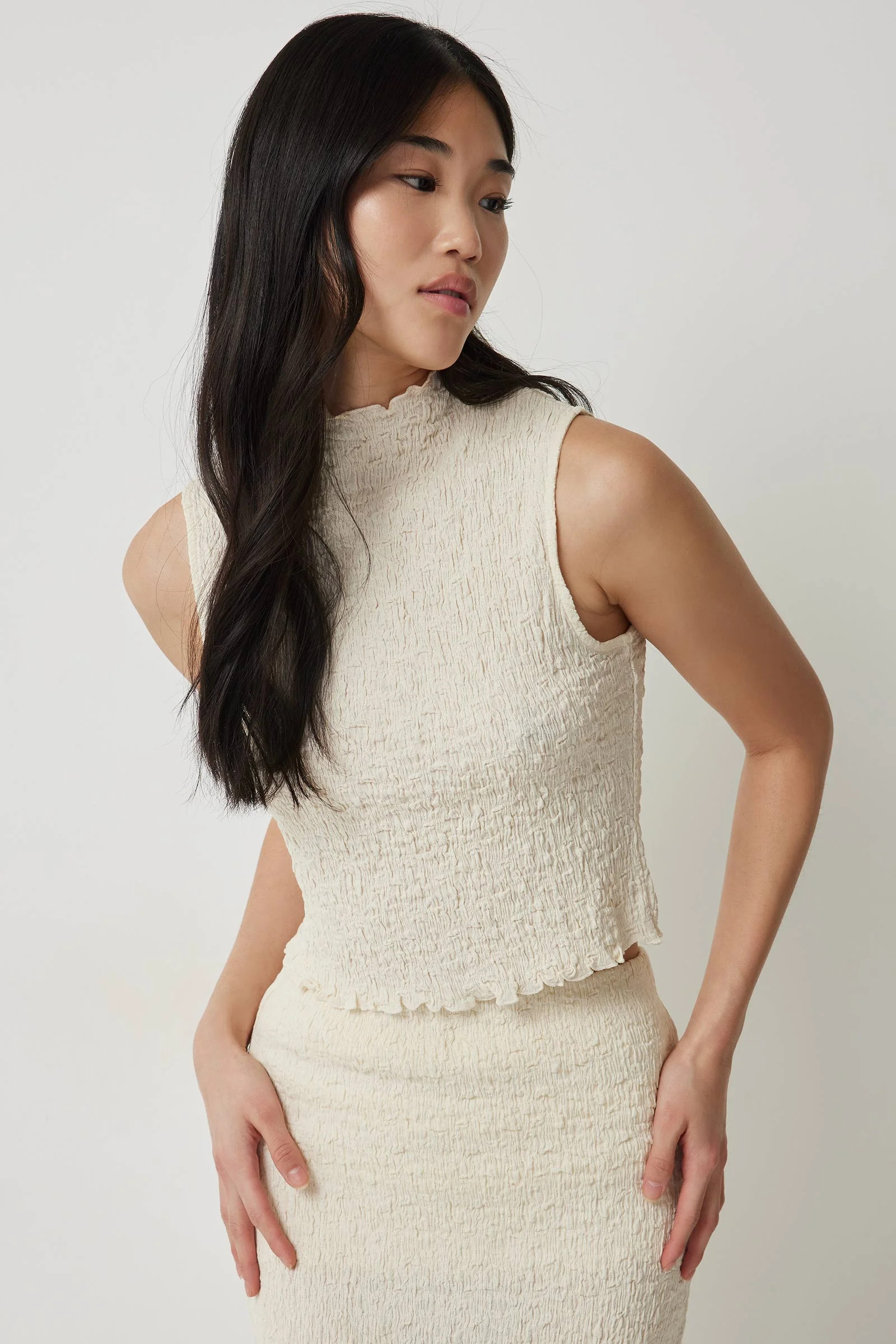 Crop Mock Neck Tank | Ardene