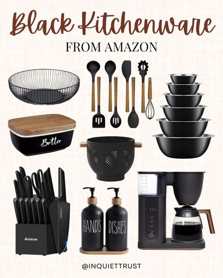 Black kitchenware from Amazon!

#amazonfinds #kitchenrefresh #kitchenessentials #homefinds

#LTKFind #LTKhome
