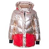 Women's Ultra Lightweight Puffer Coat,Metallic Shiny Hooded Cotton Jacket Warmth Winter Outerwear,Me | Amazon (US)