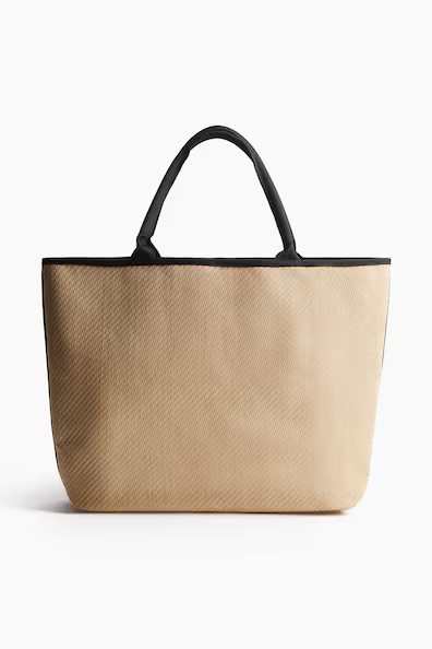 H & M - Strandtasche aus Webstoff - Beige - Damen | H&M (DE, AT, CH, NL, FI)