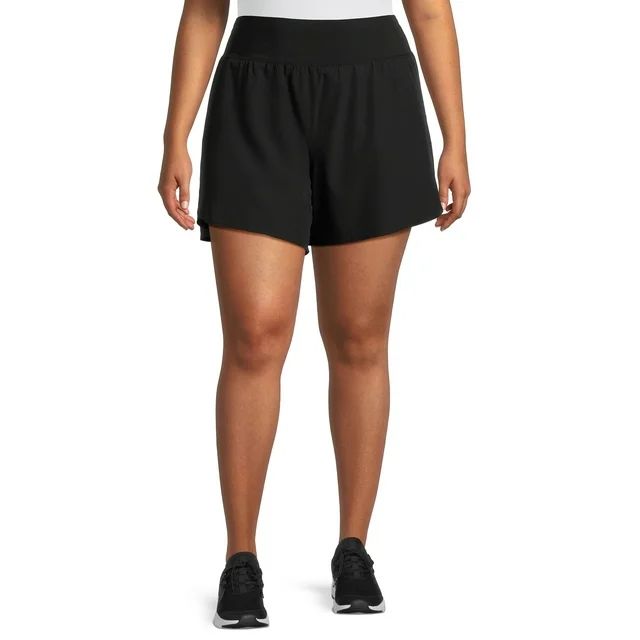 Avia Women's Plus Size Compression Waist Run Shorts, 5.5" Inseam, Sizes 1X-4X | Walmart (US)