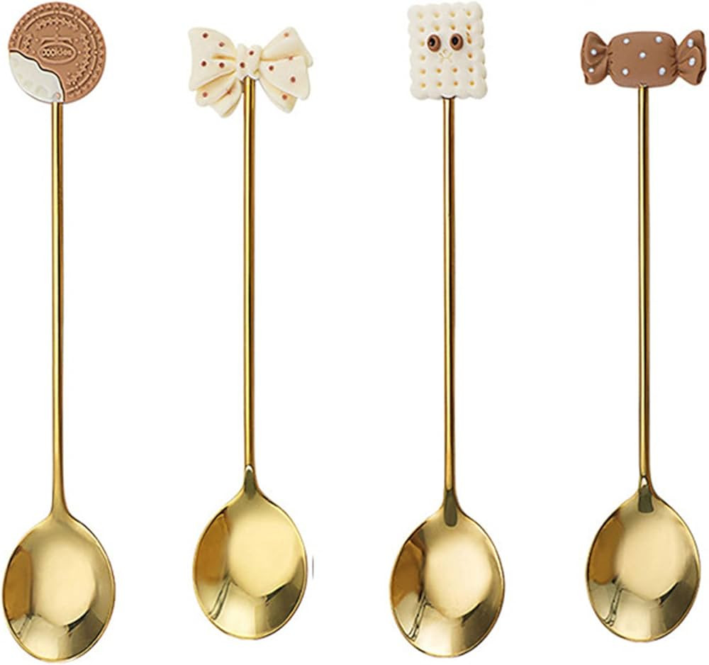 Antipasto Spoon Sugar Mixing Spoon Mini Coffee Spoons Gadgets Utensil With 304 Stainless Steel Di... | Amazon (US)