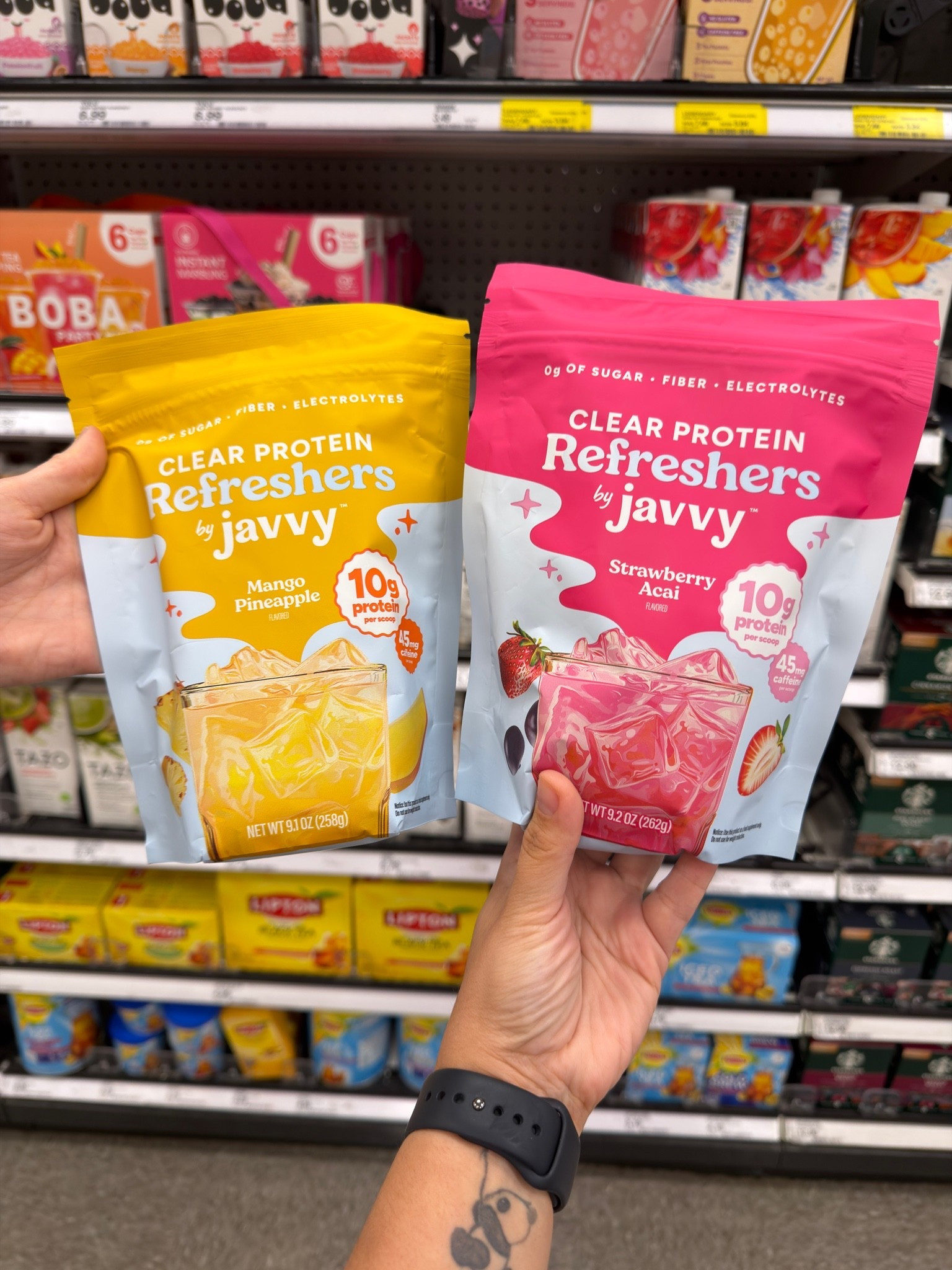 🎯 Found the new Javvy Clear Protein Refreshers and they are the ultimate summer sip. 🍓✨ 10g of protein, fiber, and a light caffeine boost without that heavy protein shake taste. I'm obsessed with the Strawberry Açaí! Head to the link in my bio to shop it on my LTK! #TargetFinds #LTKunder25 #ProteinRefreshers #HealthySwaps

#LTKfoodie