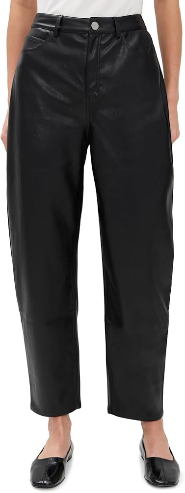 LE BOP Women's Dakota Faux Leather Barrel Pants | Amazon (US)