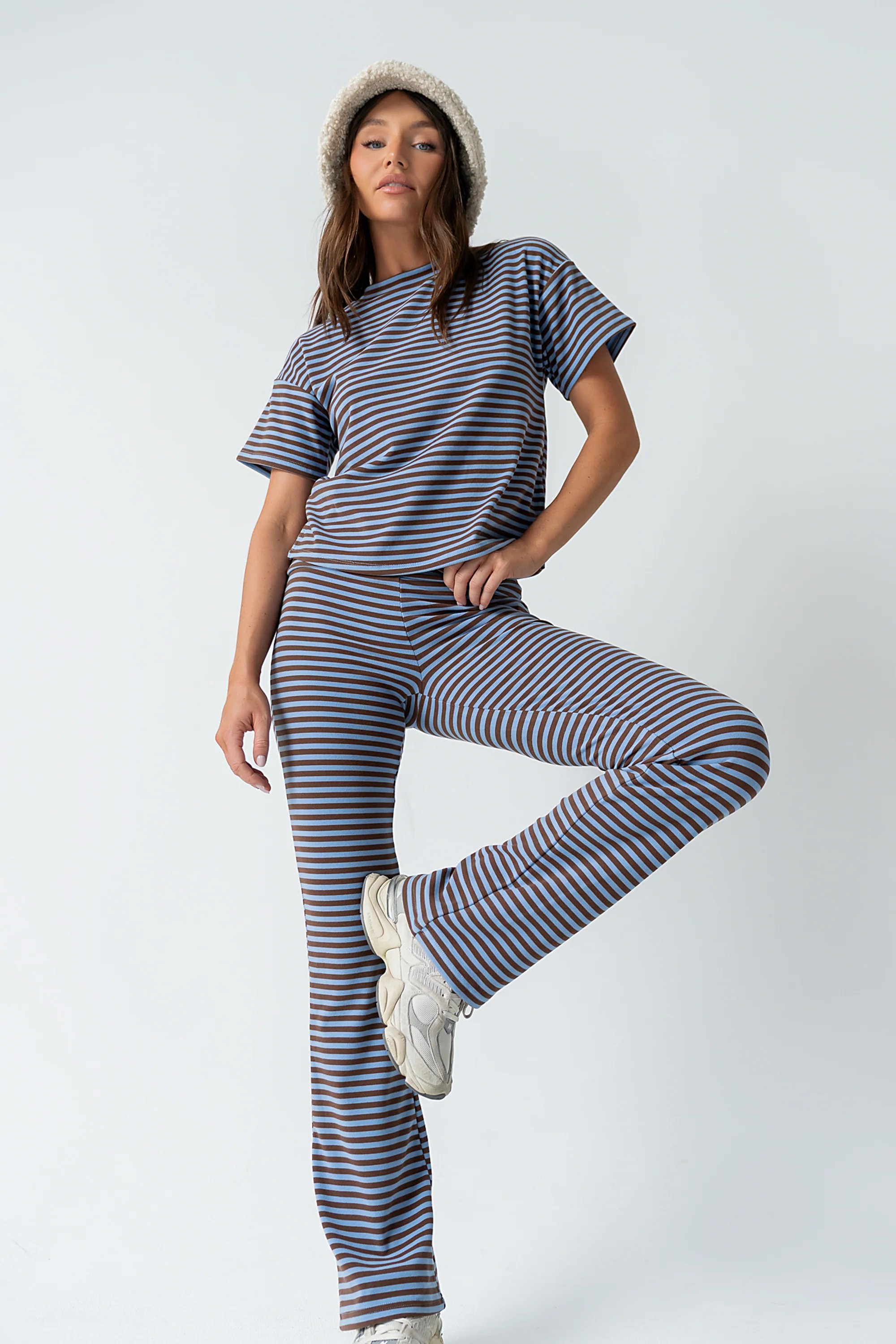 Jannet Striped Pants in Blue | Böhme US