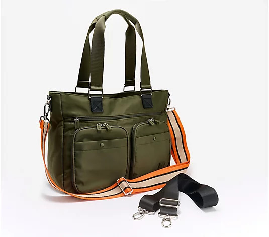 IHKWIP Cargo Catchall Tote with Two Crossbody Straps - QVC.com | QVC