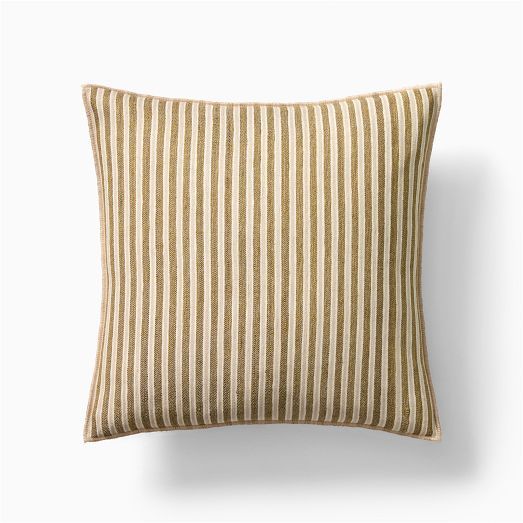 Modern Silk Stripe Pillow Cover | West Elm (US)