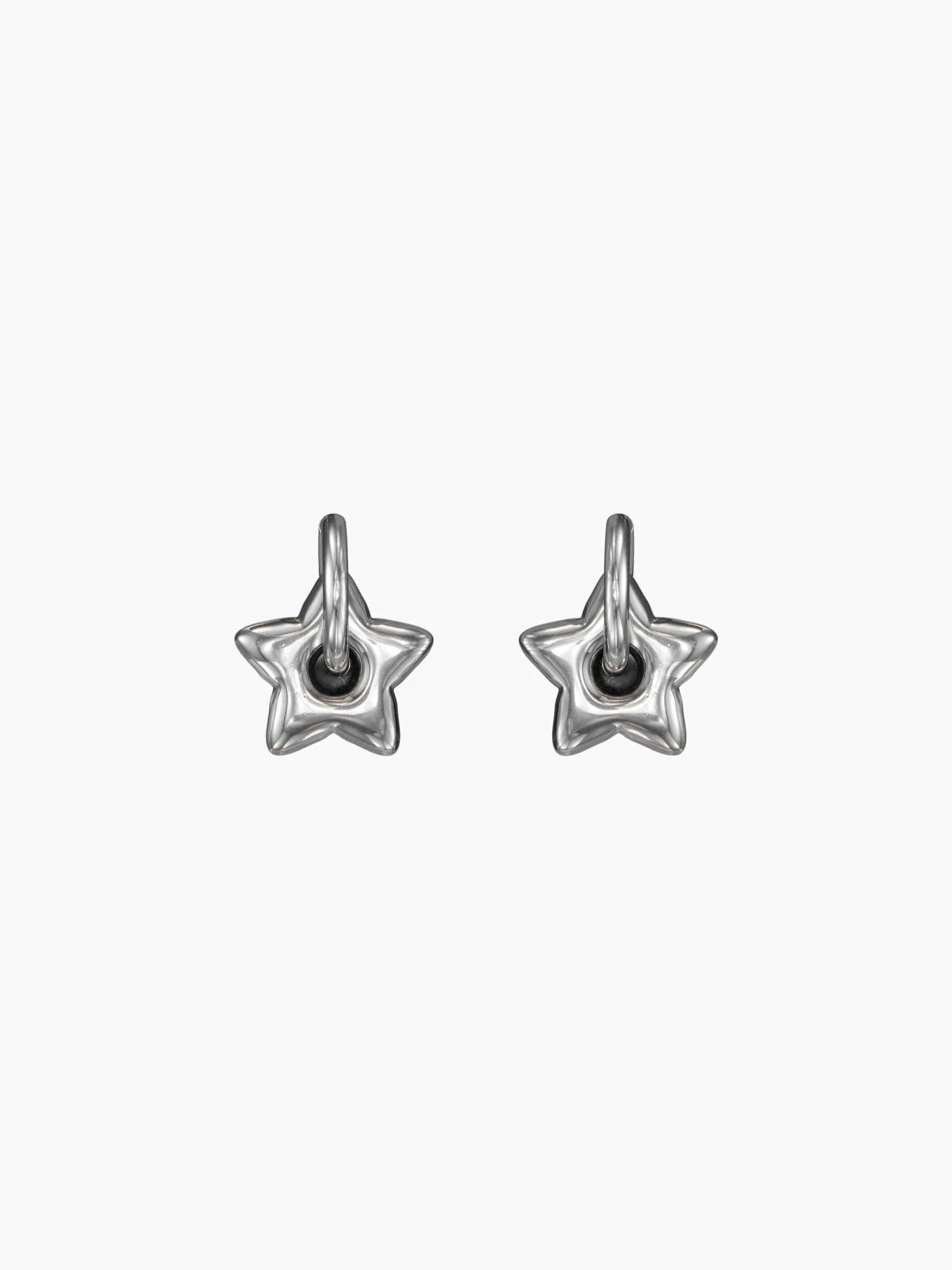Titanium Steel PUFFY STAR HOOP EARRINGS For Music Festival/Live House | Cider