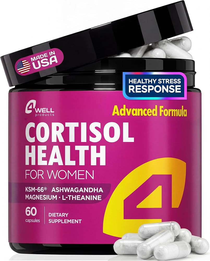Cortisol Supplements for Women, KSM-66\u00ae Ashwagandha Supplements, 60 Caps | Amazon (US)