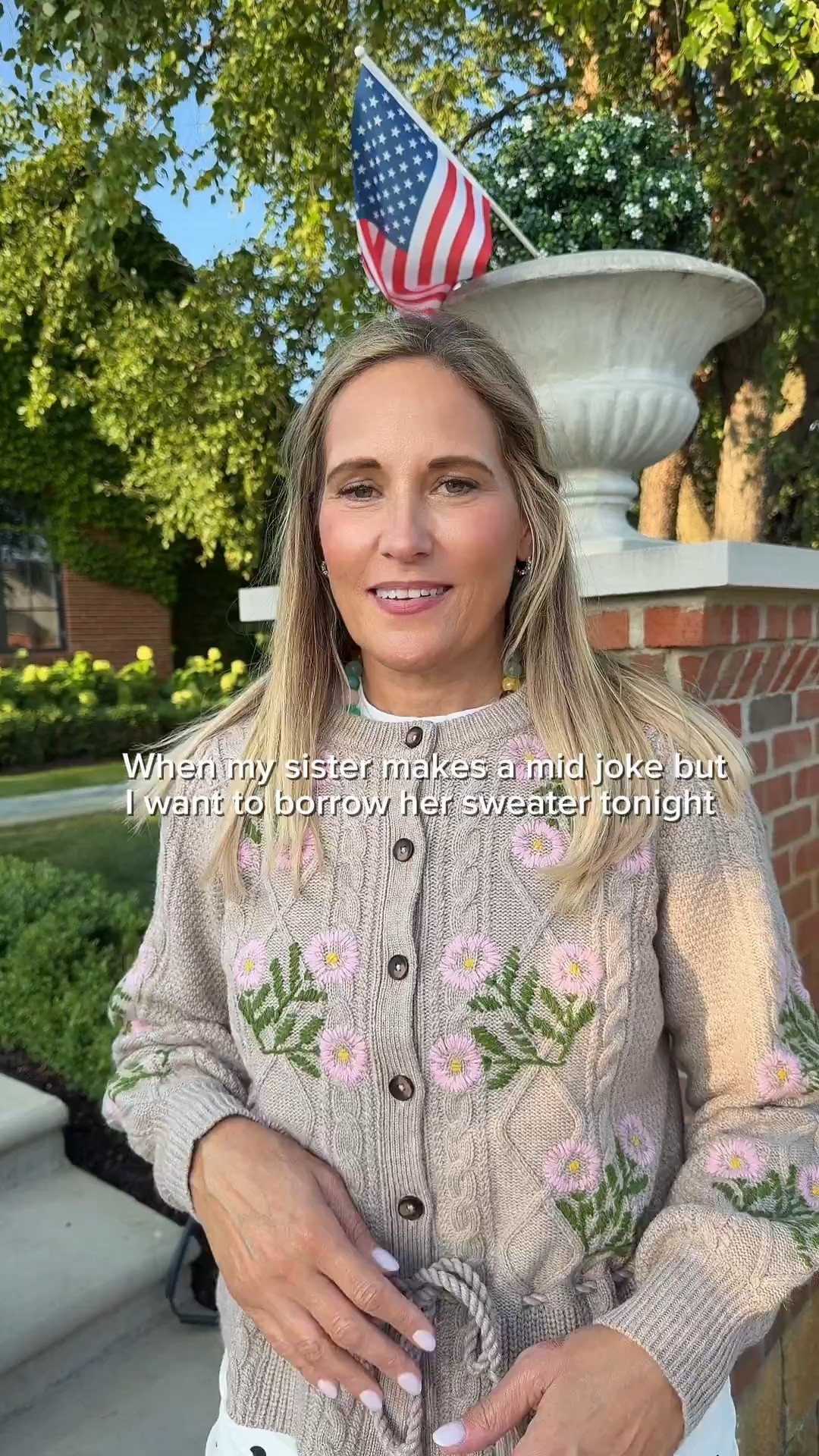 Am I right? This sweater is seriously that good. It’s cozy, flattering, and the kind of piece that makes putting an outfit together so easy. Definitely one I’ll be wearing on repeat.

#LTKSeasonal #LTKOver40 #LTKMidsize