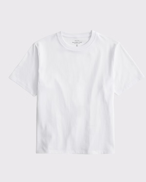 Women's Essential Premium Polished Relaxed Tee | Women's Tops | Abercrombie.com | Abercrombie & Fitch (US)