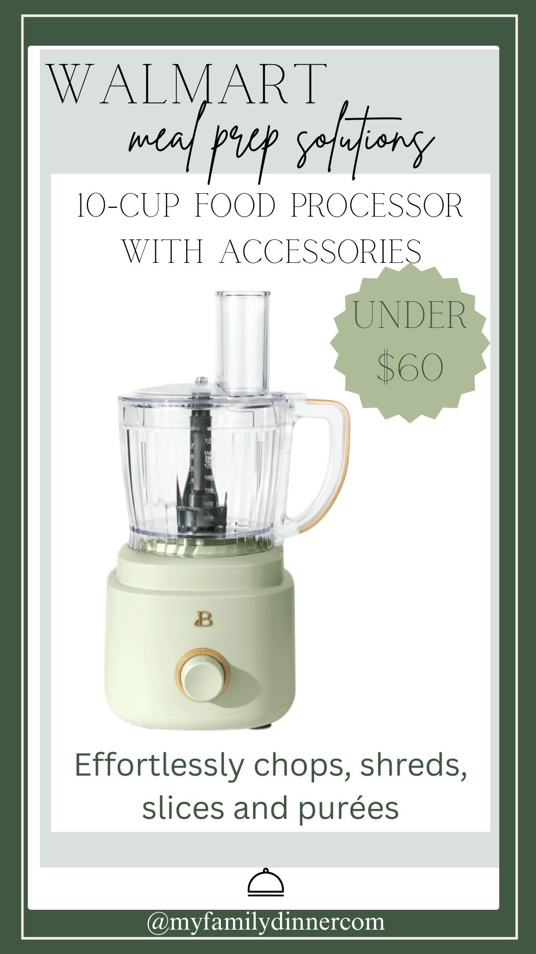 Perfect meal prep essential. We love this color  and how cute this looks on your kitchen counter! 
Plus- This food processor easily chops, purées and slices, cutting meal prep time down significantly!

#LTKHome #LTKFindsUnder100 #LTKFamily