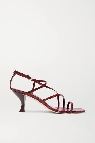 STAUD
				
			
			
			
			
			
				Gita croc-effect leather sandals 
				
						
				
			
			
			... | NET-A-PORTER (UK & EU)
