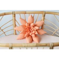 Succulent Pillow in Peach, Succulent, Cactus Pillow, Boho Nursery Decor, Southwest Nursery, Home Decor - Made To Order | Etsy (US)