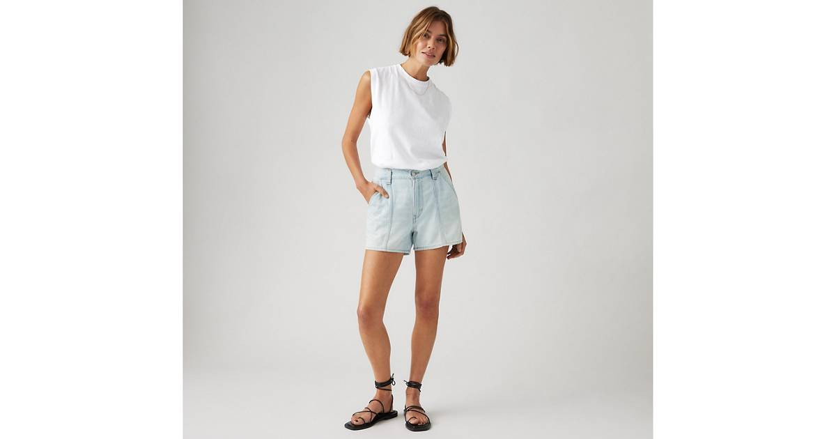 Linen+ Denim Lightweight Carpenter Women's Shorts | Levi's US