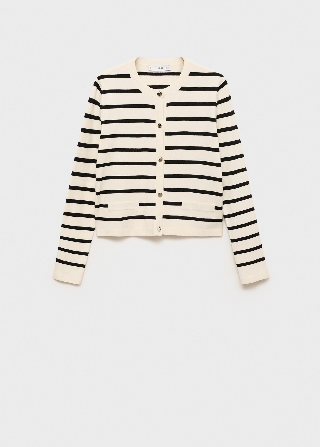 Striped knitted cardigan - Women | MANGO USA | Mango (US/MX/AU)