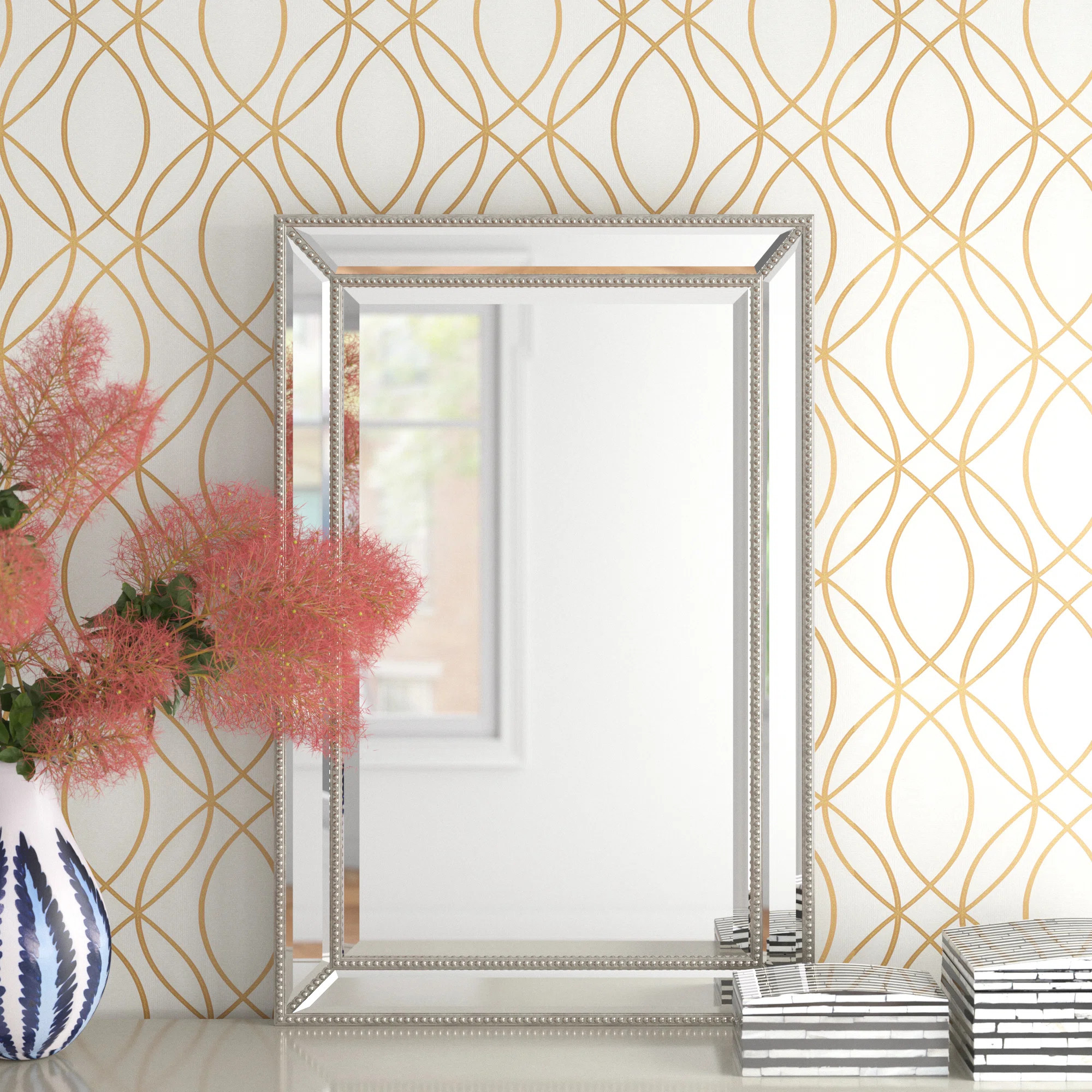 Atilla Engineered Wood Flat Wall Mirror | Wayfair North America