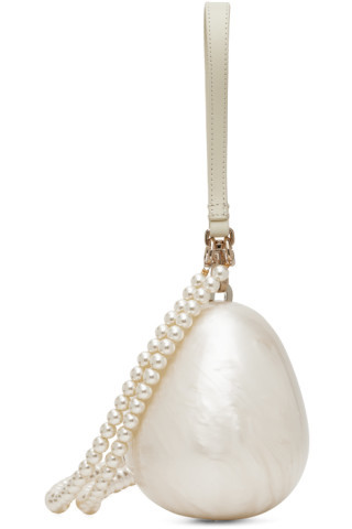 Off-White Micro Pearl Egg Bag | SSENSE