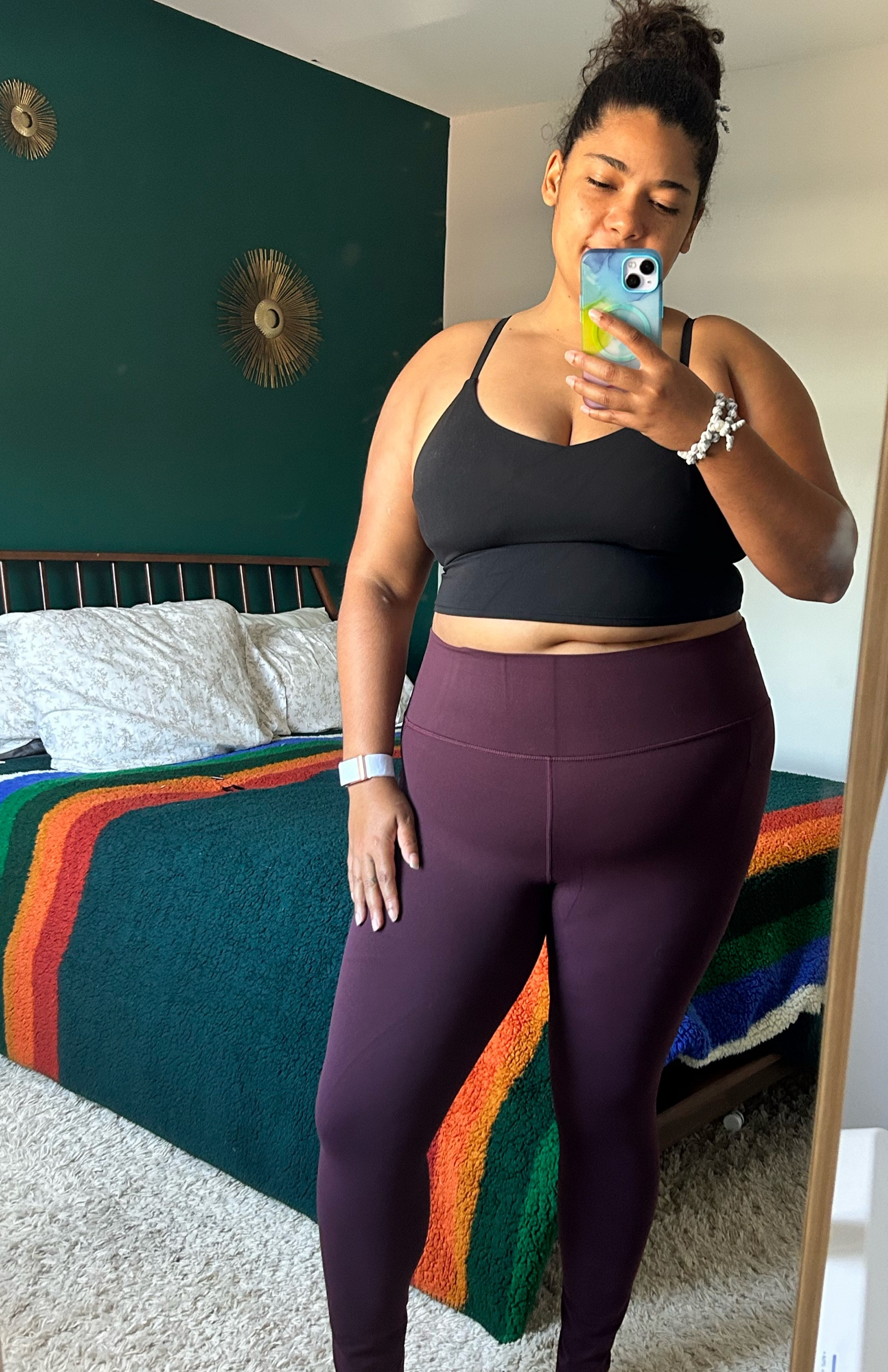 New Athleta salutation crop (xl d-dd) and salutation stash tight (xl) 