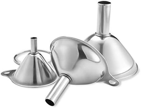 Stainless Steel Funnels, 3pcs Mini Filling Kitchen Funnel, Sizes Large To Small Funnels for Trans... | Amazon (US)