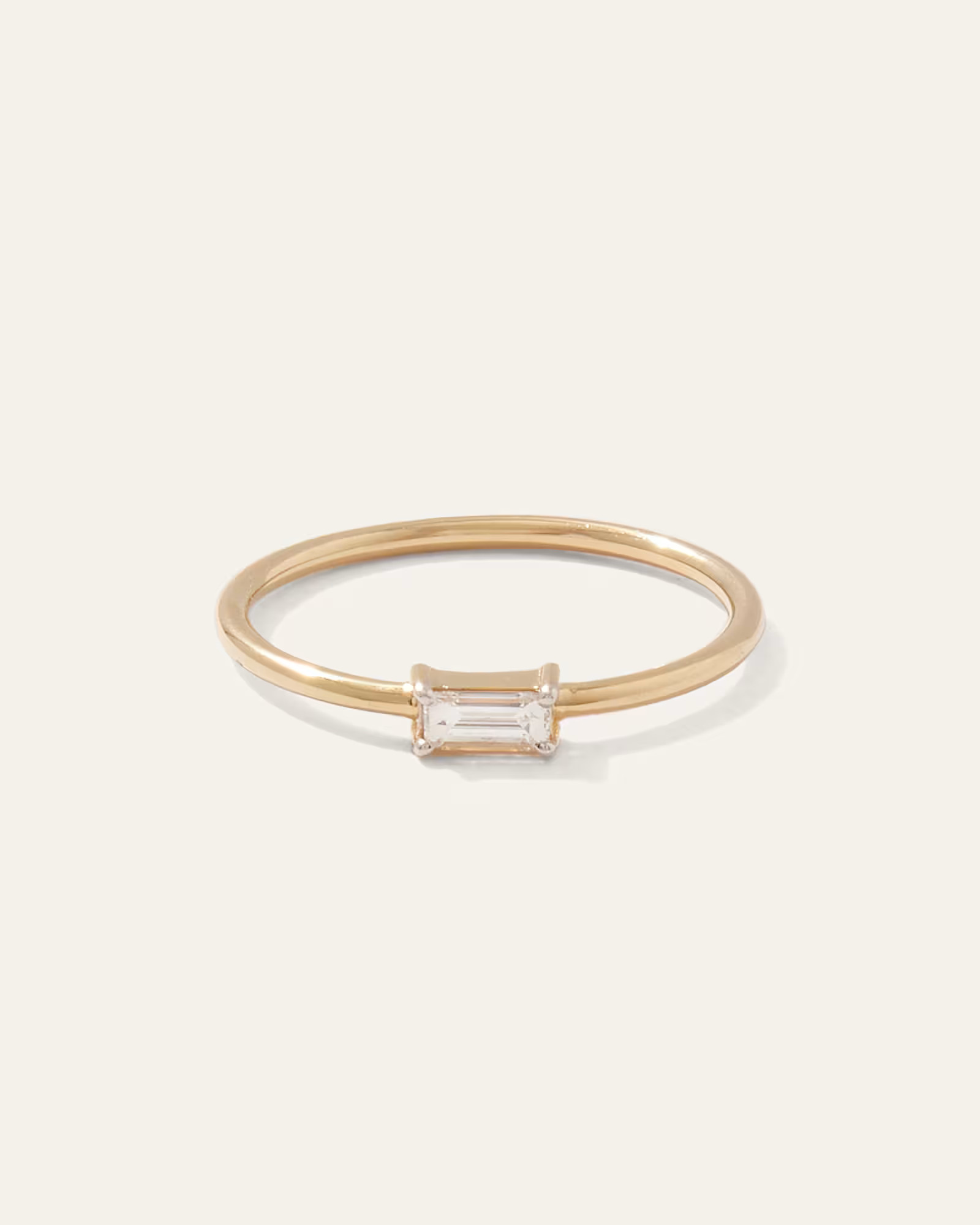 14K Gold East West Diamond Baguette Ring | Quince