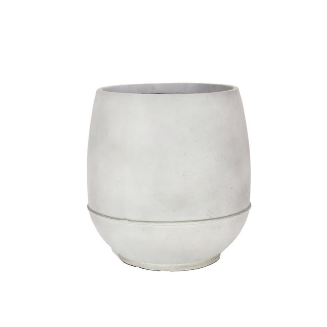 Origin 21 Large (25-65-Quart) 10.75-in W x 14-in H Gray Mixed/Composite Planter Lowes.com | Lowe's