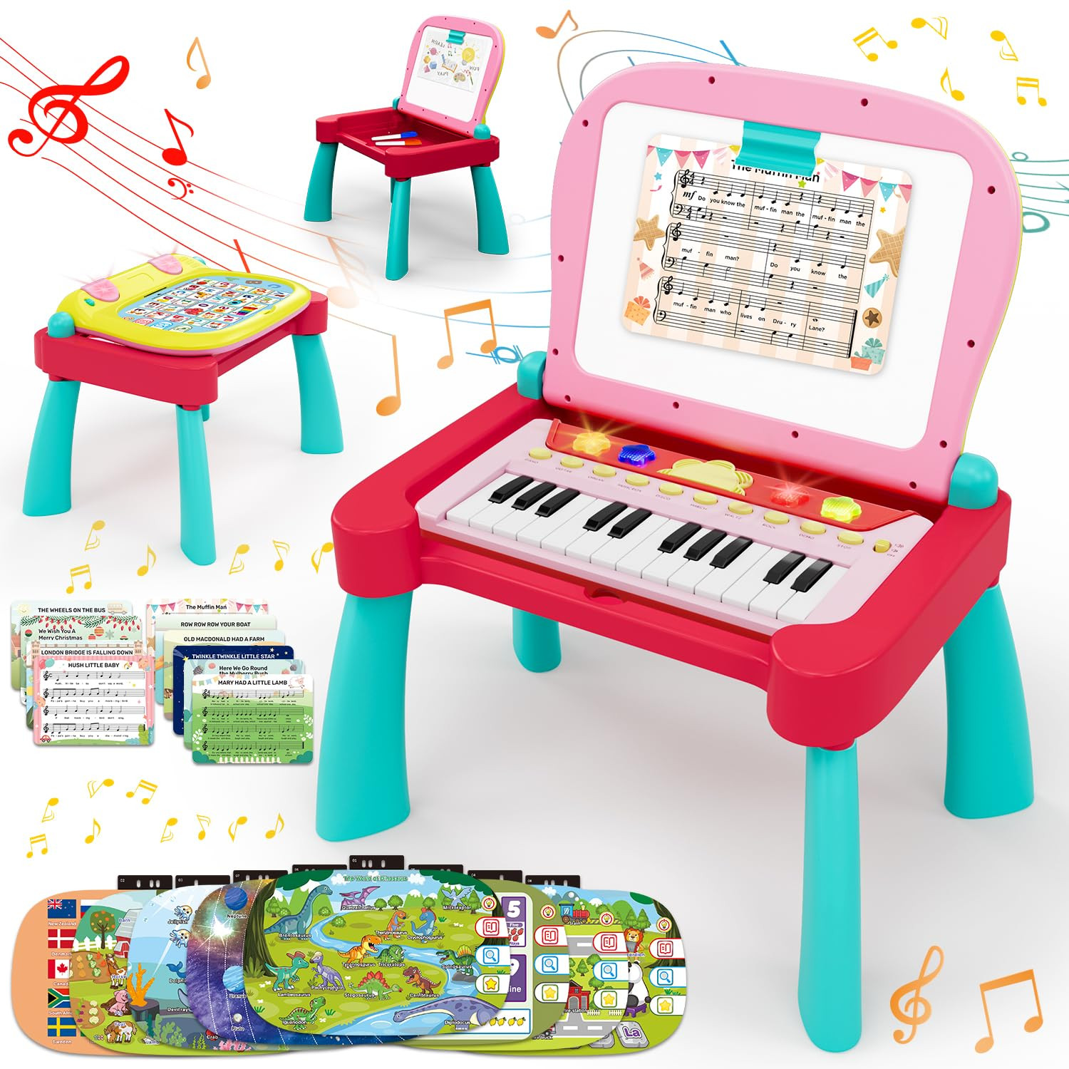 3-in-1 Touch & Learn Activity Desk, Interactive Learning System, Educational Toy with 24-Key Toy ... | Amazon (UK)
