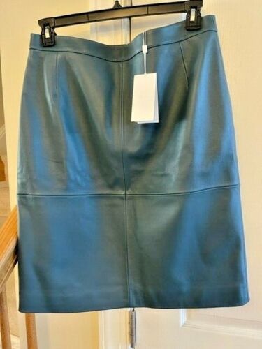 NWT HUGO BOSS Seltoni Lambskin Leather Pencil Skirt, Sz 12 | eBay US