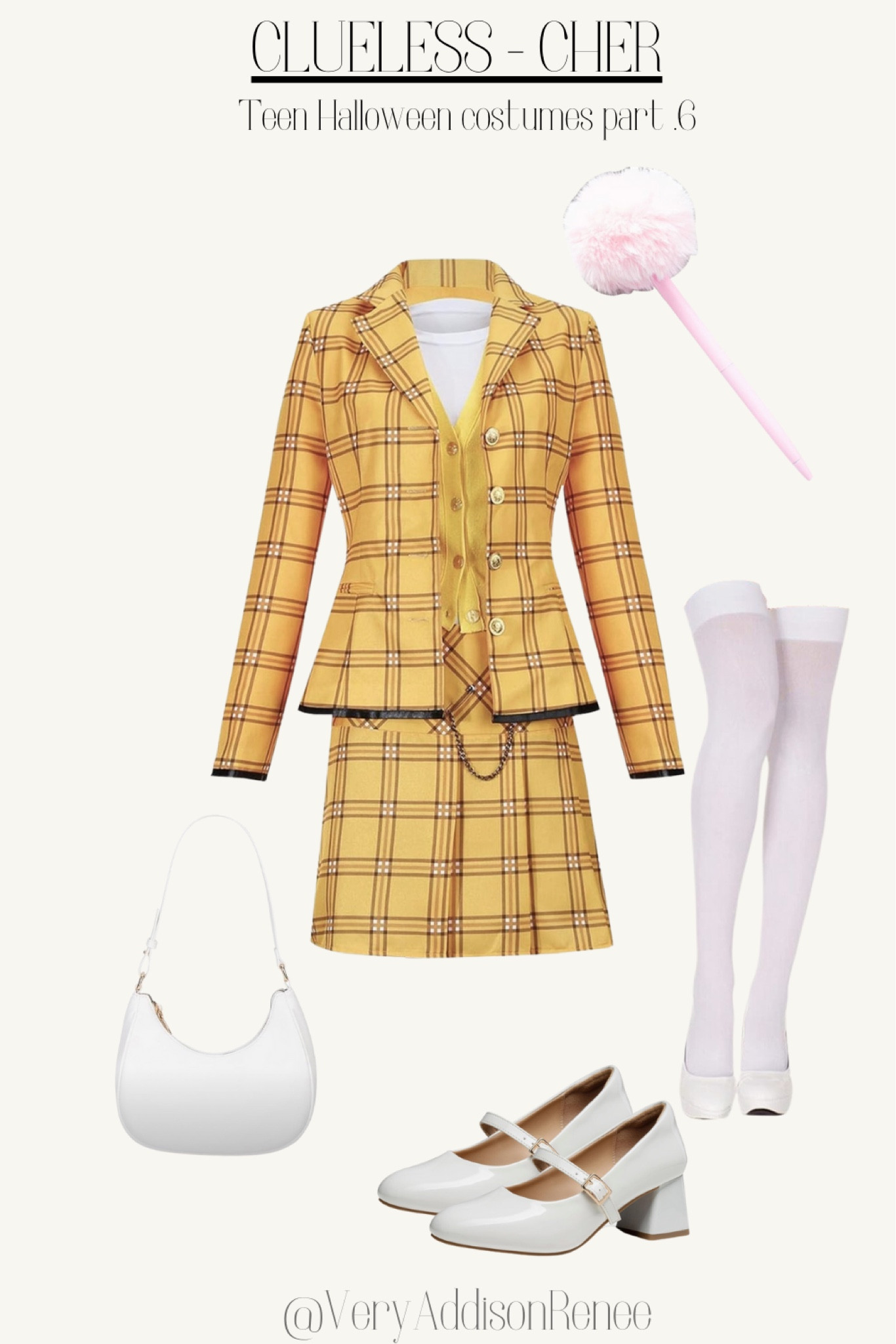 Cher from Clueless Halloween costume! I’m finding a bunch of Halloween costumes for teen girls and I’ve already made a BUNCH of others! Go check out my profile and follow for more!














Clueless, matching set, Halloween outfit, Halloween costume, teen Halloween costume, teen girl Halloween costume, white purse, white tights, cute shoes, teen girl, tween girl, tween Halloween costume

#LTKHoliday #LTKHalloween #LTKSeasonal