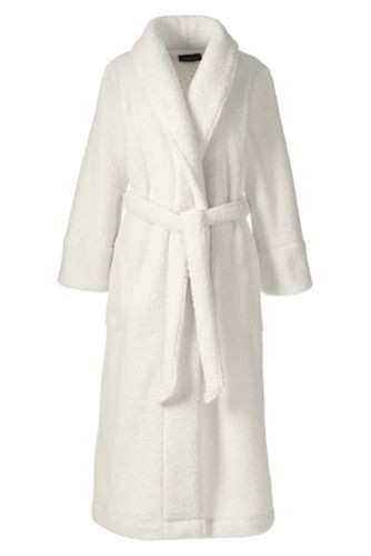 Women's Plus Size Sherpa Fleece Long Robe | Lands' End (US)