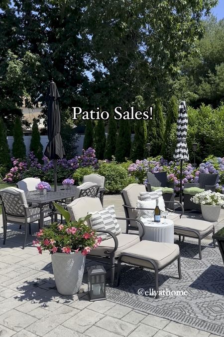 Shop my fire pit, outdoor rug, throw pillows on sale, outdoor seating, umbrellas, throw pillows, planters. Patio, porch, backyard. 4th of July sales! Lowe’s home improvement, Target, Wayfair, amazon home,  Home Depot  

#LTKHome #LTKVideo #LTKSaleAlert