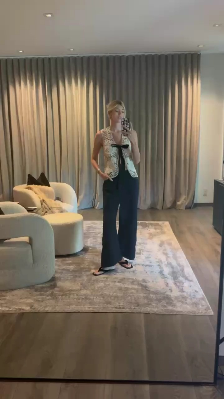 OOTD! 🖤 Love this crochet top paired with some slouchy jeans.  

 #LTKStyleTip #LTKShoeCrush