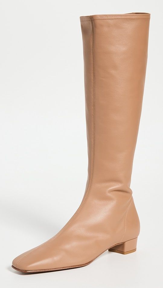 Edie Nude Leather Boots | Shopbop