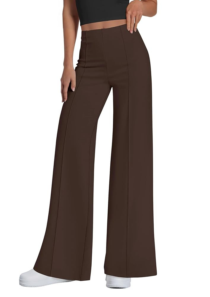 PRETTYGARDEN Women's Wide Leg Palazzo Pants 2025 Dressy Casual Lounge Workout Sweatpants High Wai... | Amazon (US)