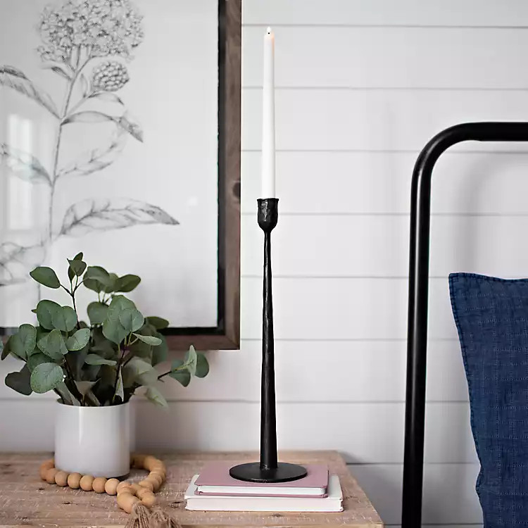 Black Iron Taper Candle Holder, 16 in. | Kirkland's Home
